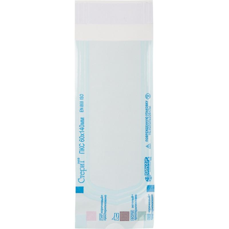 Пакет для стерилизации комбинир. 60 x 140 мм самокл. 100 шт/уп СтериТ