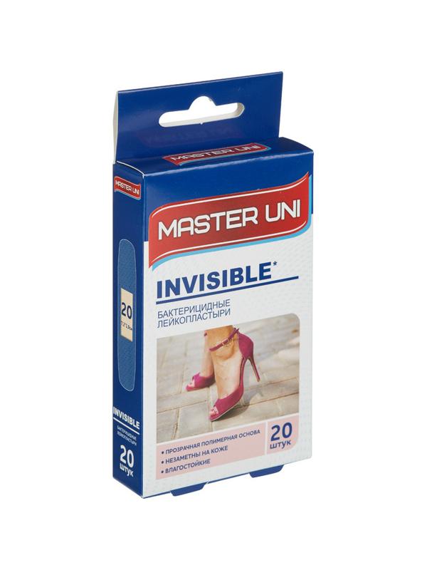 Набор пластырей Прозрачный INVISIBLE Master Uni 20 шт/уп.