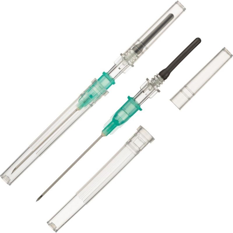 Игла двусторонняя 21G (0,8х38мм) зеленая виз.контроль 100шт/уп