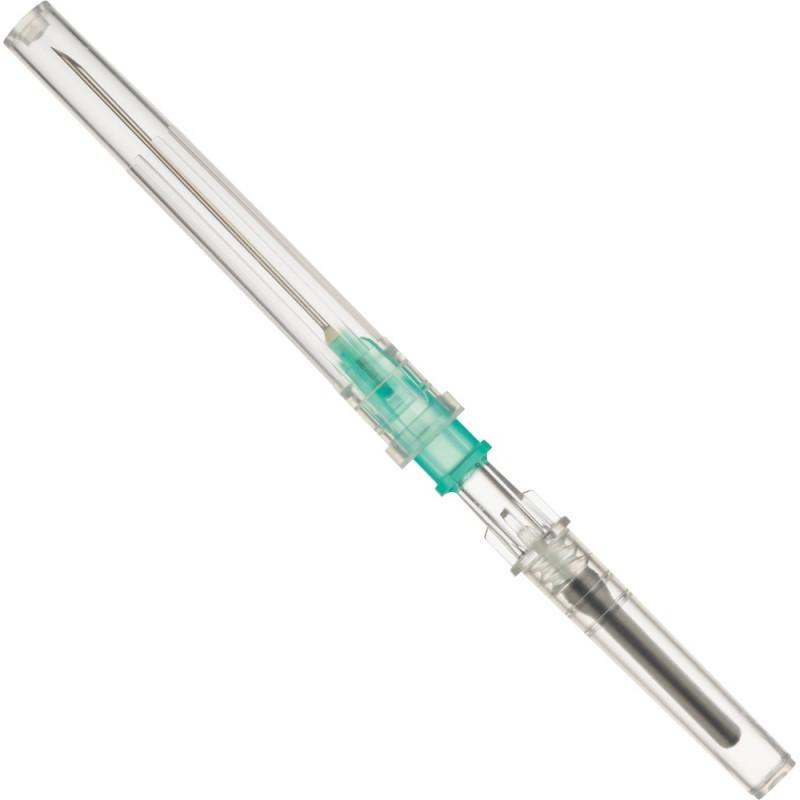 Игла двусторонняя 21G (0,8х38мм) зеленая виз.контроль 100шт/уп