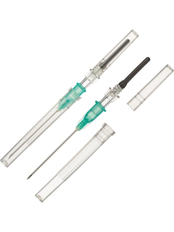 Игла двусторонняя 21G (0,8х38мм) зеленая виз.контроль 100шт/уп