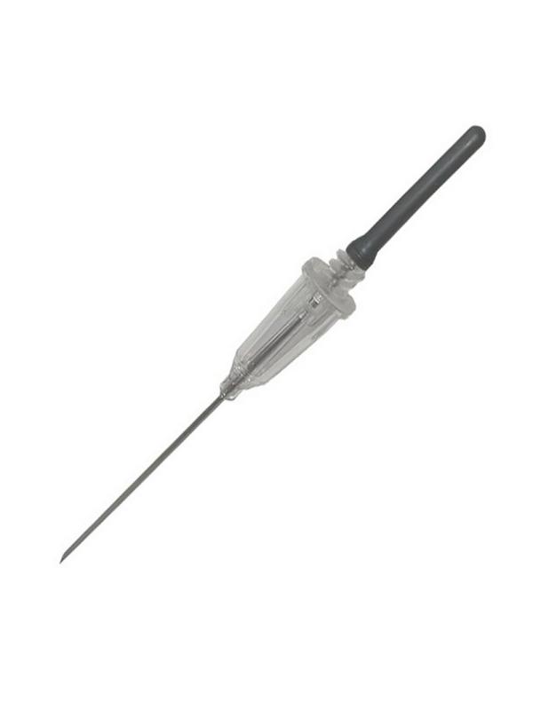 Игла двусторонняя 22G (0,7х38мм) черная виз.контроль 100шт/уп