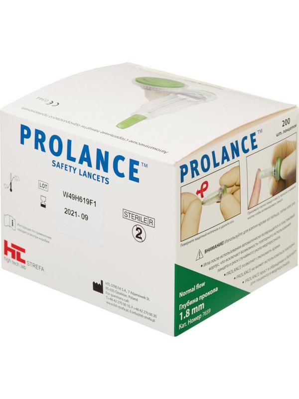 Ланцет Prolance Normal Flow (зелёный)1,8мм, игла 21G 200шт/уп
