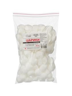 Перевяз. ср-ва Ватные шарики нестер 5гр №100 Емельянъ Савостинъ(500гр/уп)