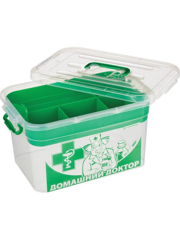 Контейнер для аптечки ДОМАШНИЙ ДОКТОР 10л 355x235x190мм