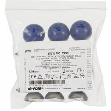 Электроды для ЭКГ многораз. D 30 грудные комплект 6 шт Fiab F9009SSC