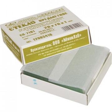 Стекло предметное СП-7101, 26х76мм, толщ.1мм со шл..краями 72шт/уп 12003416