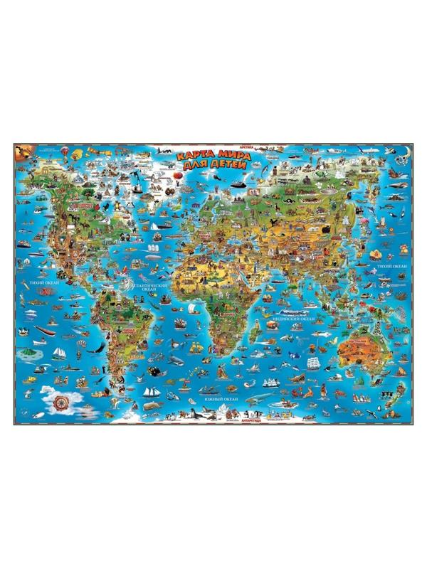 Настенная карта Карта мира для детей 1,37Х0,97 978-1-905502-70-7