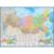 Настенная карта РФ политико-административная 1:5,5млн.,1,58х1,18м.