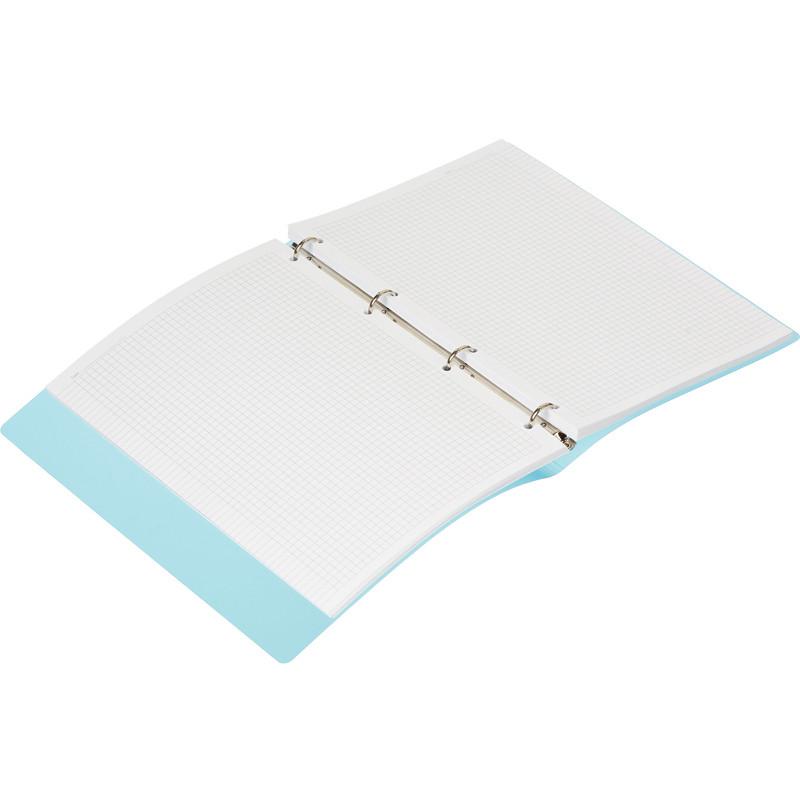 Бизнес-тетрадь Attache Rainbow Style А4 на кольцах, смен.блок, голубой