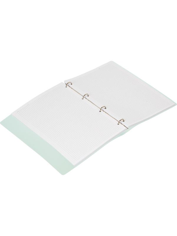 Бизнес-тетрадь Attache Rainbow Style А4 на кольцах, смен.блок, зеленый