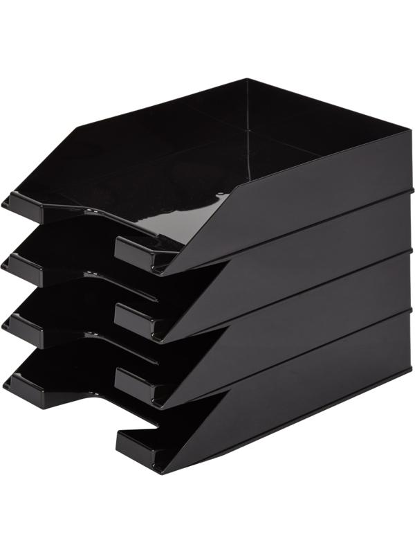 Лоток горизонтальный ATTAСHE, черный 4шт/уп ЛТ851АЕ