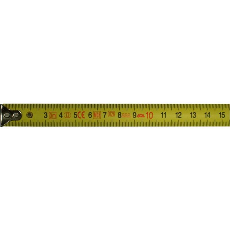Рулетка ADA RubTape 3 (сталь, с двумя СТОПами, 3 м) (А00155)