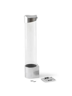 Держатель для стаканов на шурупах серебро