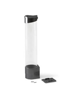 Держатель для стаканов на шурупах черный