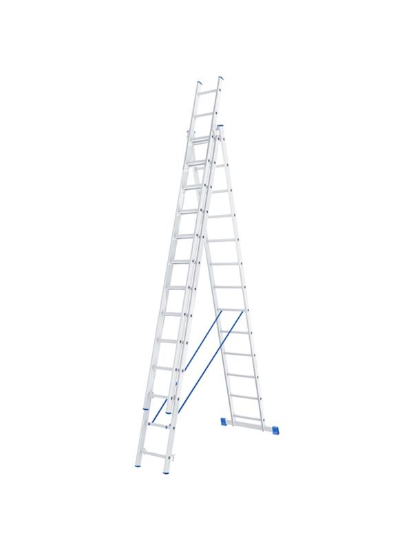 Лестница Стремянка проф, 3х12 ступеней, Н=338/560/786см СИБРТЕХ