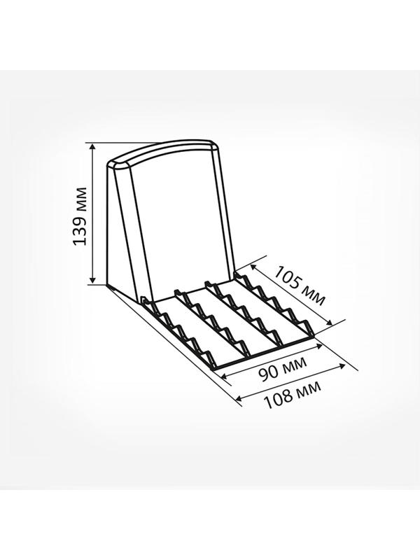 Опора задняя большая пластиковая  BACK-XL, 10шт.уп