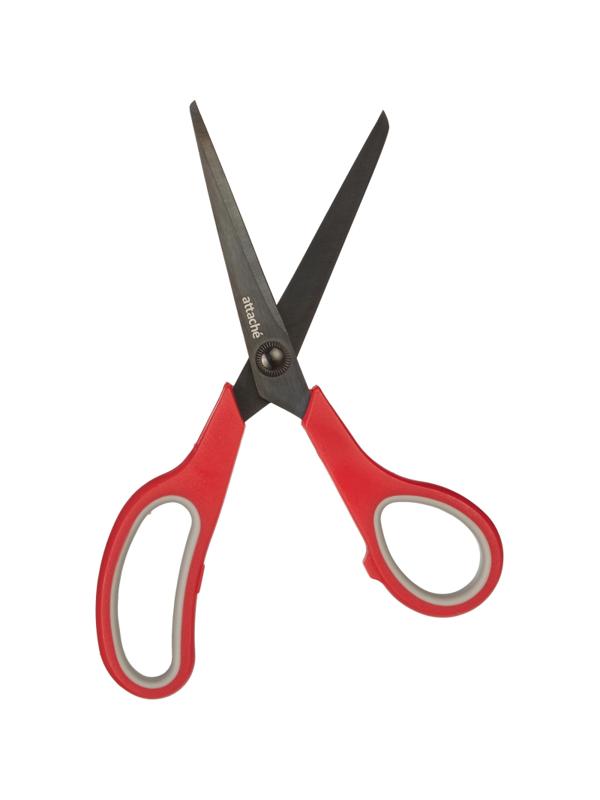 Ножницы Attache Comfort 190мм эргоном.руч,покрыт.Titanium grey,кра/сер