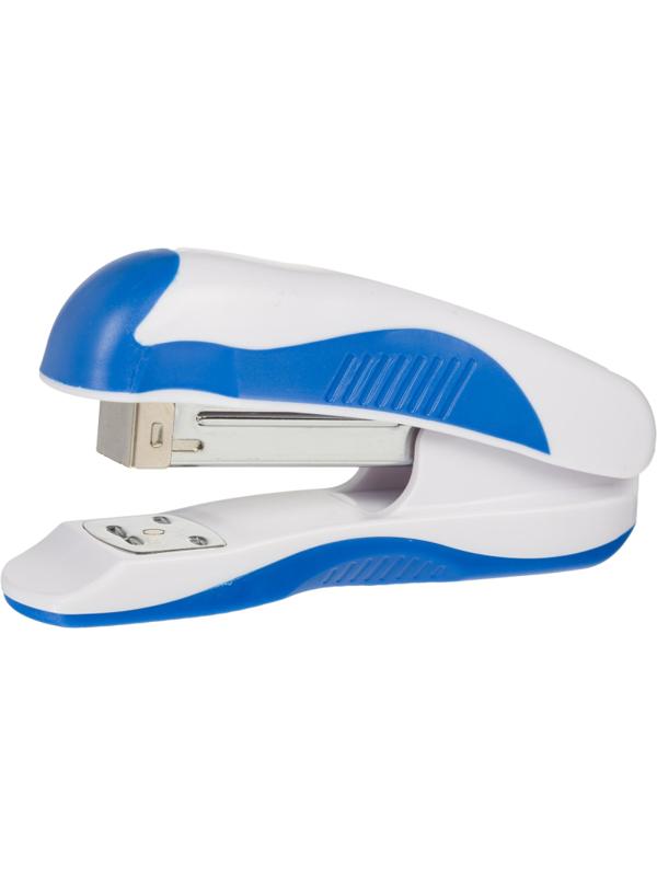 Степлер Attache Master до 20 листов, белый/синий, №24/6, 26/6