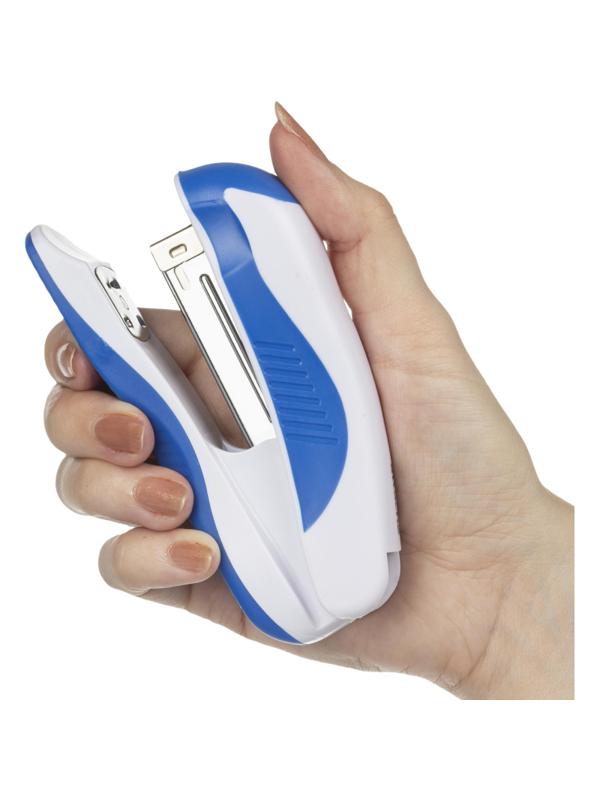 Степлер Attache Master до 20 листов, белый/синий, №24/6, 26/6