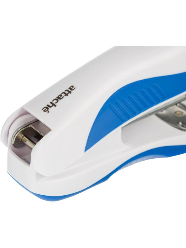 Степлер Attache Master до 20 листов, белый/синий, №24/6, 26/6