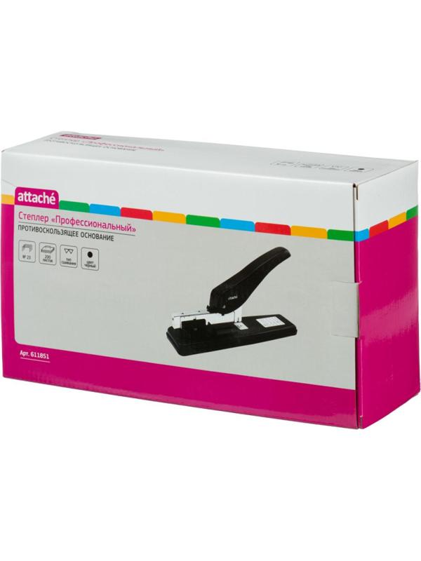 Степлер Attache професс. до 200 л. (бум.80 гр/м2), черный, №23
