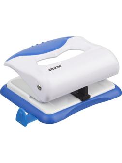 Дырокол Attache Master до 16 листов, белый/синий