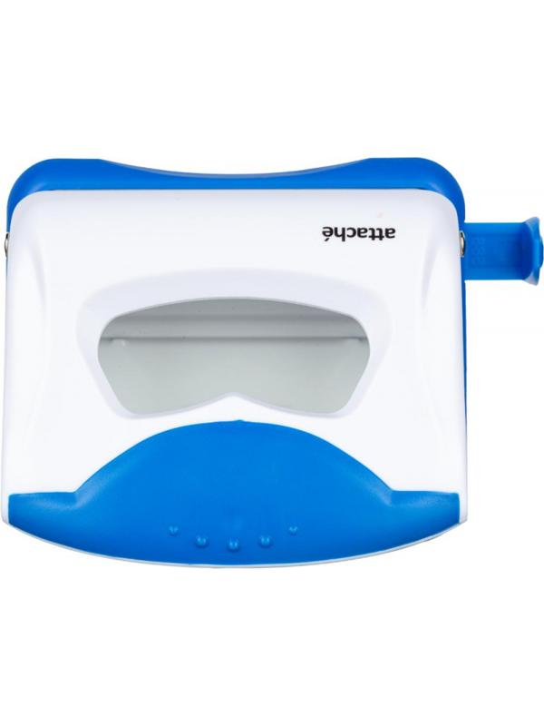 Дырокол Attache Master до 16 листов, белый/синий