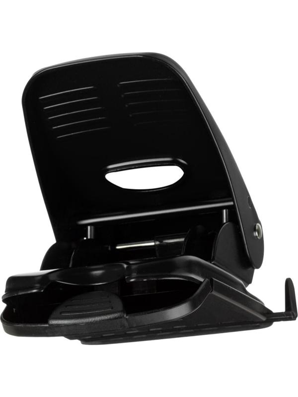 Дырокол Attache до 40 листов, с линейкой, цвет черный