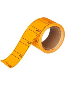 Ценники самоклеящиеся Цена 35x25мм, оранжевая 250шт/рул, 5 рул/уп