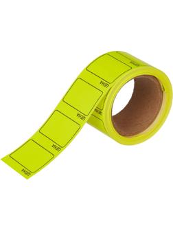 Ценники самоклеящиеся Цена 35x25мм,желтая 250шт/рул, 5 рул/уп