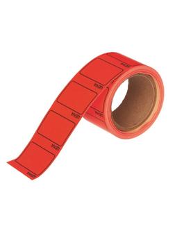 Ценники самоклеящиеся Цена 35x25мм, красная 250шт/рул, 5 рул/уп