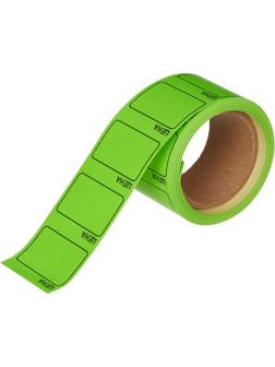 Ценники самоклеящиеся Цена 35x25мм,зеленая  250шт/рул, 5 рул/уп