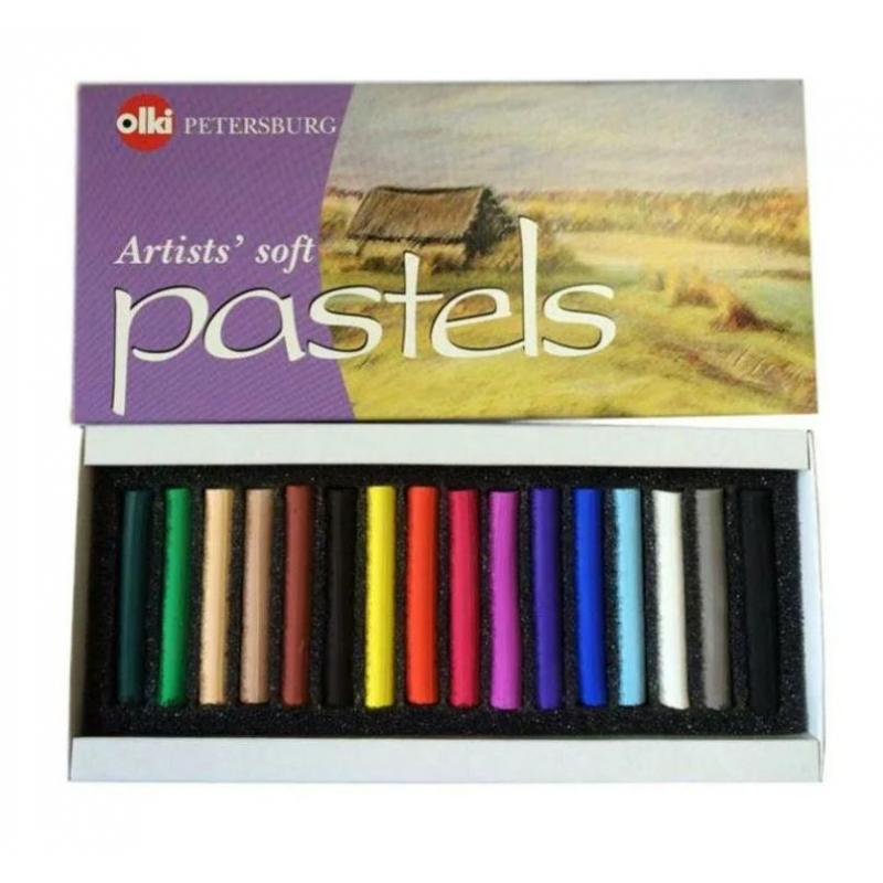 Пастель сухая Olki Ассорти №13 16 цв, арт.199