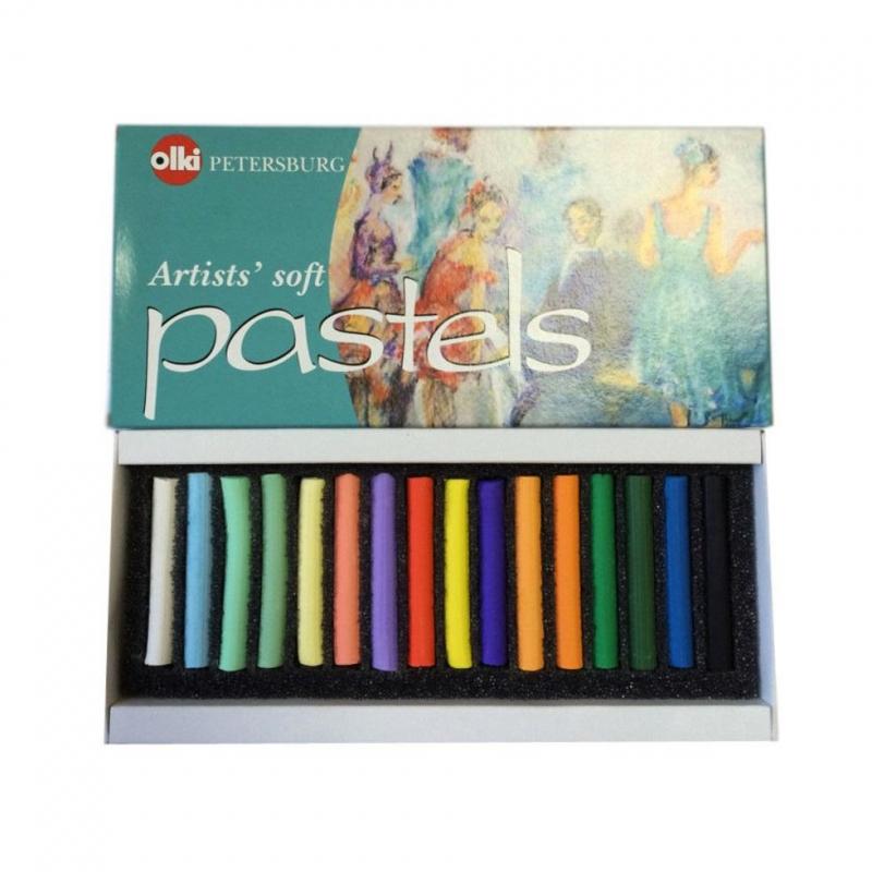 Пастель сухая Olki Ассорти №1 16 цв, арт. 76