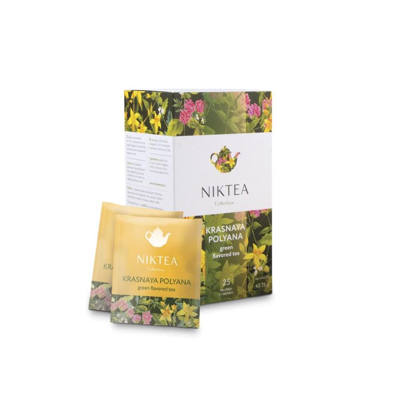 Чай NIKTEA Красная Поляна зелен. 25 пакx1,75гр/уп