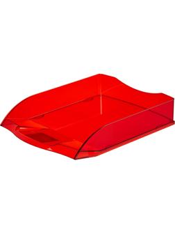 Лоток горизонтальный ATTACHE Яркий Офис 340х250х60 тонированный красный