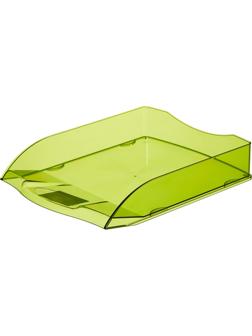 Лоток горизонтальный ATTACHE Яркий Офис 340х250х60 тонированный зеленый