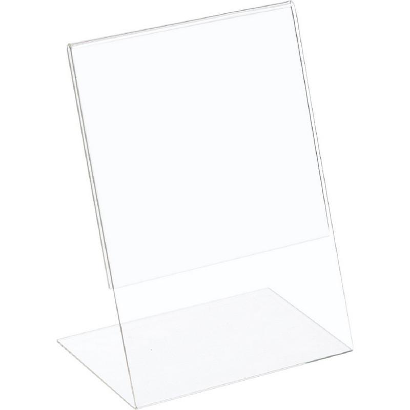 Ценникодержатель настольный из акрила вертикальная L-образная ACR-PRICERA5