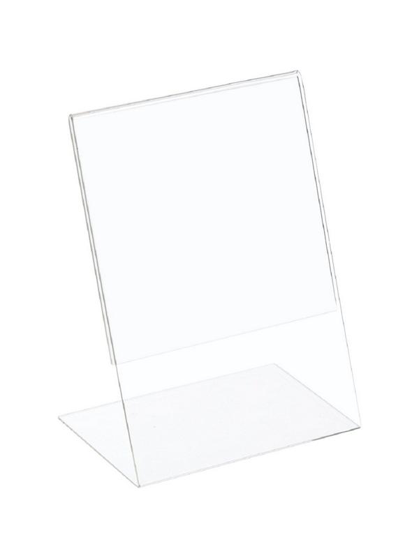 Ценникодержатель настольный из акрила вертикальная L-образная ACR-PRICERA5
