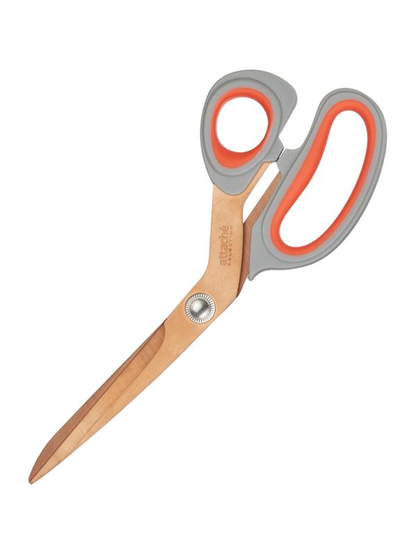 Ножницы Attache selection Energy 220мм эрго.руч,покр.Titanium чер/сер