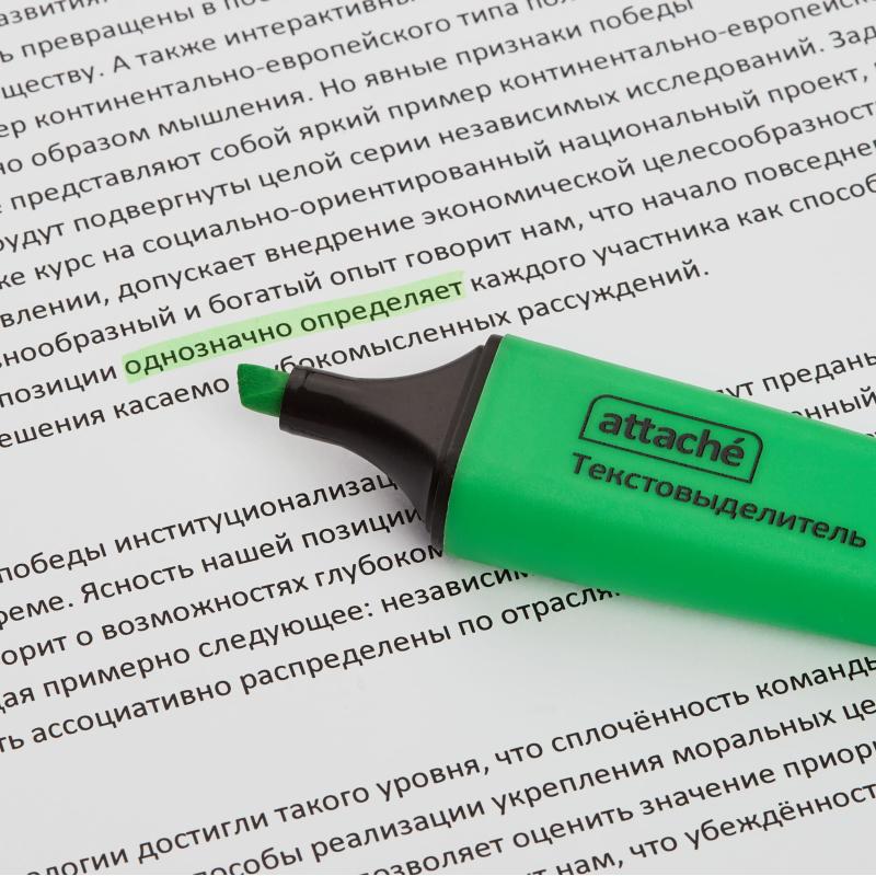 Набор текстовыделителей текста Attache Colored 1-5мм набор 4цв