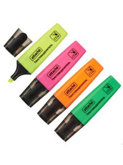 Набор текстовыделителей текста Attache Colored 1-5мм набор 4цв