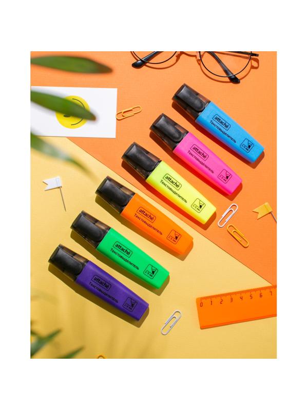 Набор текстовыделителей текста Attache Colored 1-5мм набор 4цв