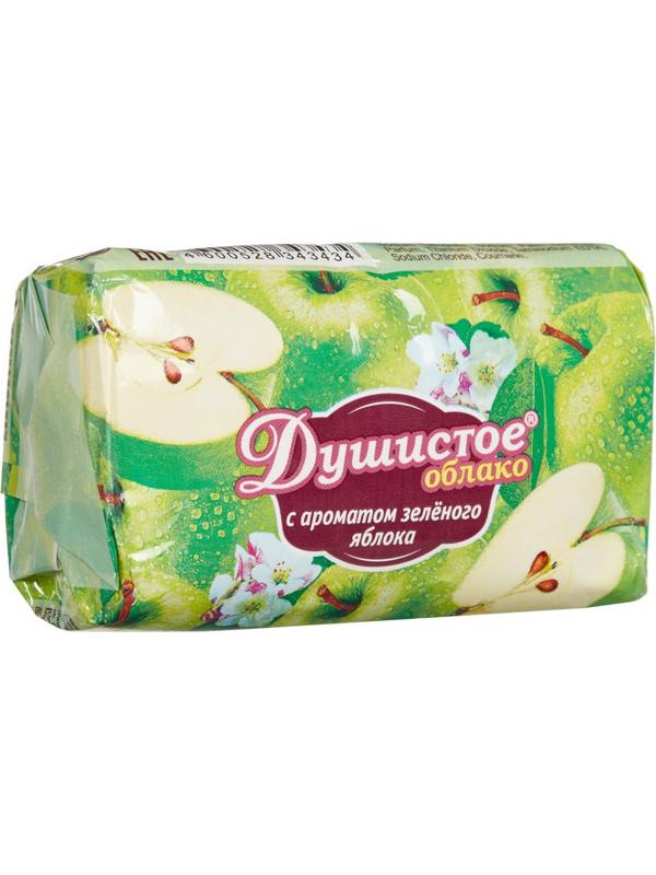 Мыло туалетное Душистое облако с ароматом зеленого яблока 90г
