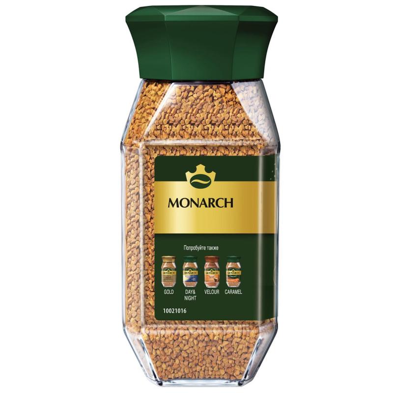 Кофе растворимый сублимированный Monarch Original, 95гр ст/б