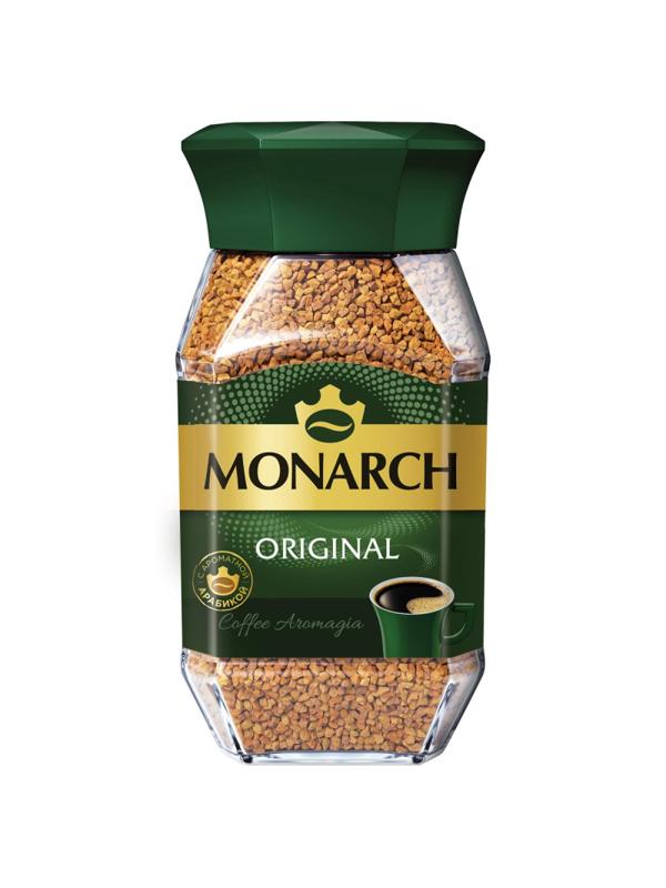 Кофе растворимый сублимированный Monarch Original, 95гр ст/б