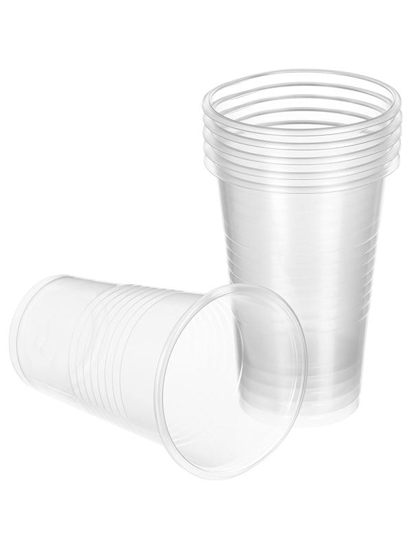 Стакан одноразовый 200мл прозр.,  для хол/гор., бюджет, КОМУС ПП100шт/уп