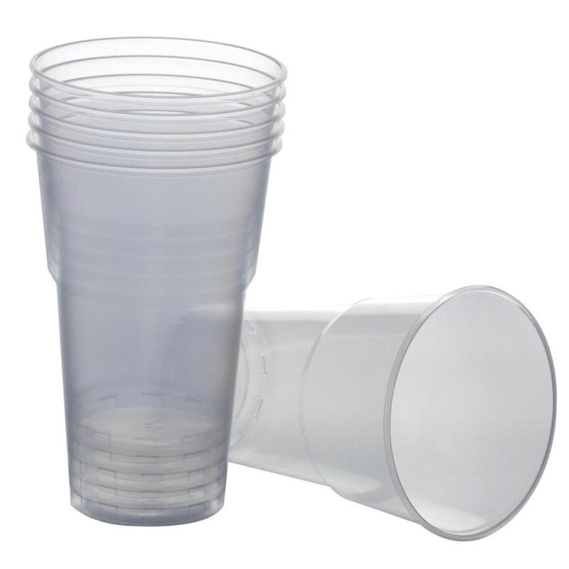 Стакан одноразовый 500мл прозр., для хол/гор. бюджет, КОМУС ПП 50шт/уп