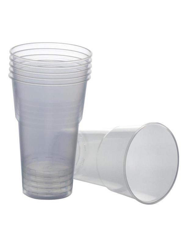 Стакан одноразовый 500мл прозр., для хол/гор. бюджет, КОМУС ПП 50шт/уп